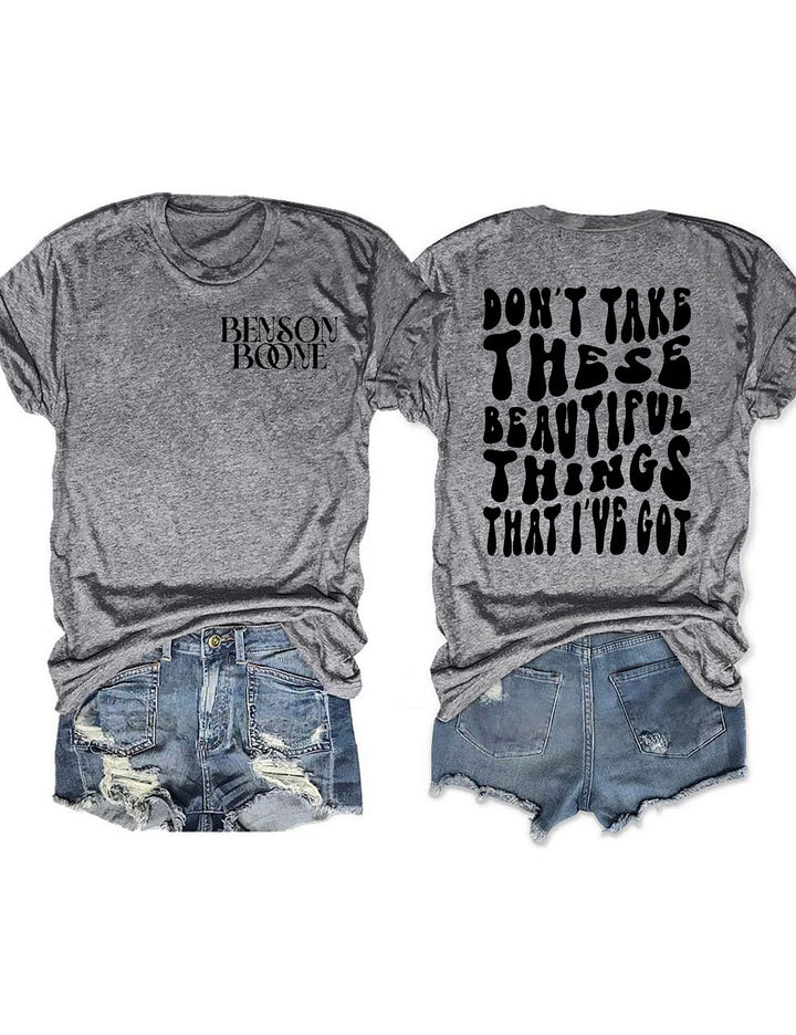 Benson Boone Crew Neck T-shirt