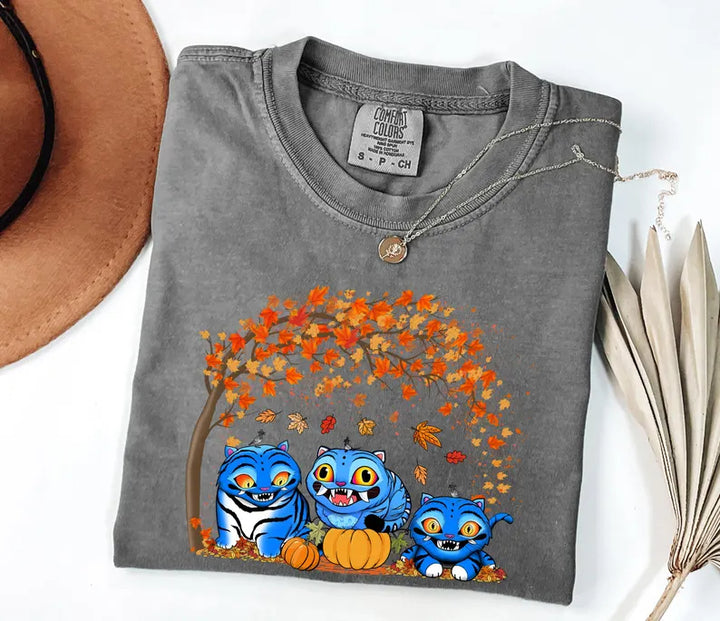 Halloween Hunter Tiger Crew Neck T-shirt