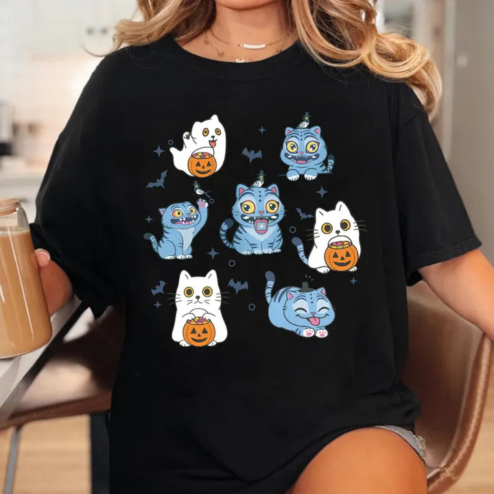 Halloween Derpy Tiger Demon Hunter Crew Neck T-shirt