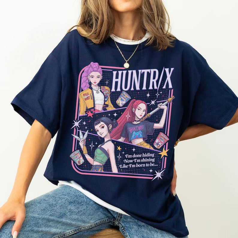 Huntrix Demon Hunters Crew Neck T-shirt