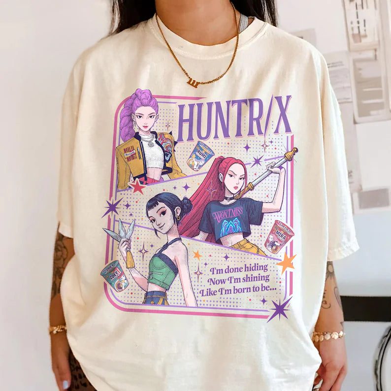 Huntrix Demon Hunters Crew Neck T-shirt