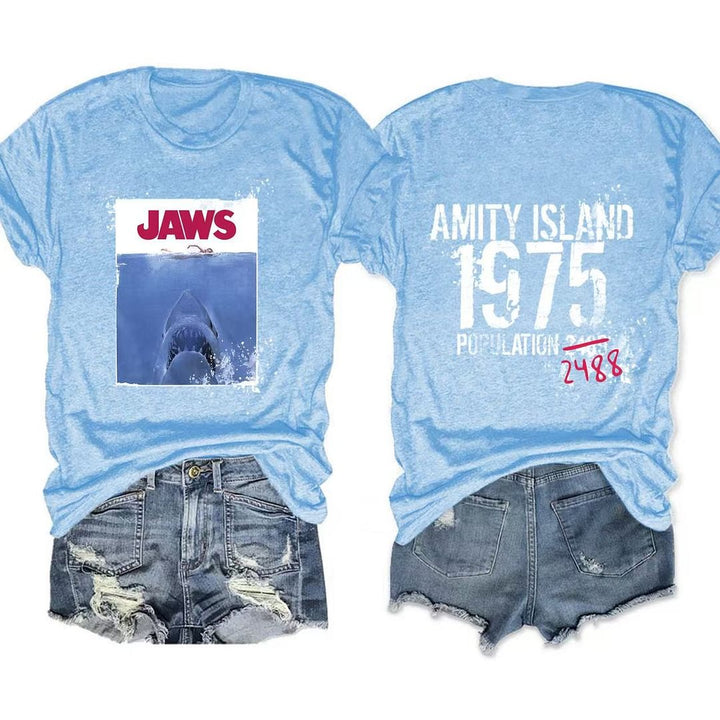 Jaws Amity Island Population 1975 T-shirt