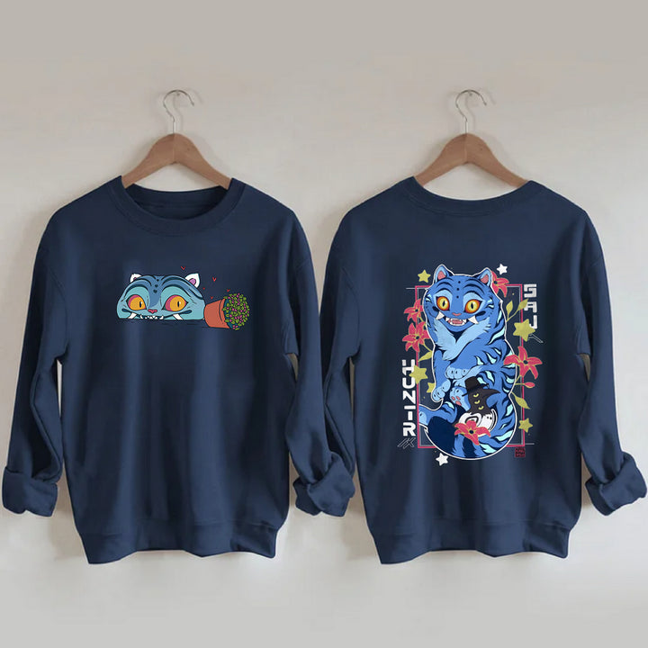 Demon Hunters Printed Long Sleeve Casual Top