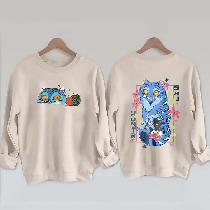 Demon Hunters Printed Long Sleeve Casual Top