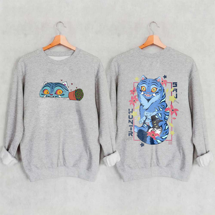 Demon Hunters Printed Long Sleeve Casual Top