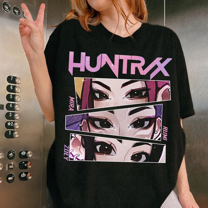 Huntrix Girls Demon Hunter Crew Neck T-shirt