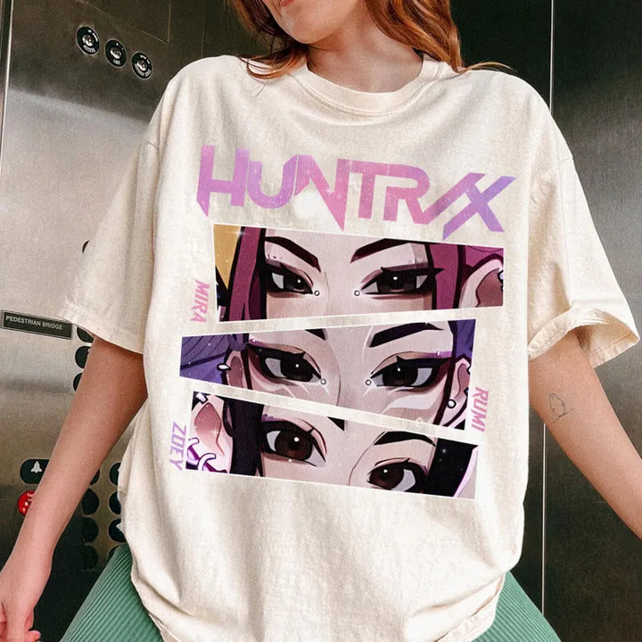 Huntrix Girls Demon Hunter Crew Neck T-shirt