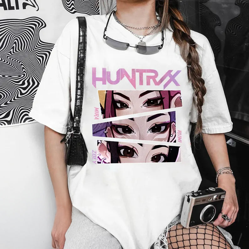 Huntrix Girls Demon Hunter Crew Neck T-shirt