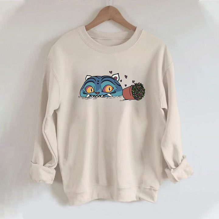 Demon Hunters Printed Long Sleeve Casual Top