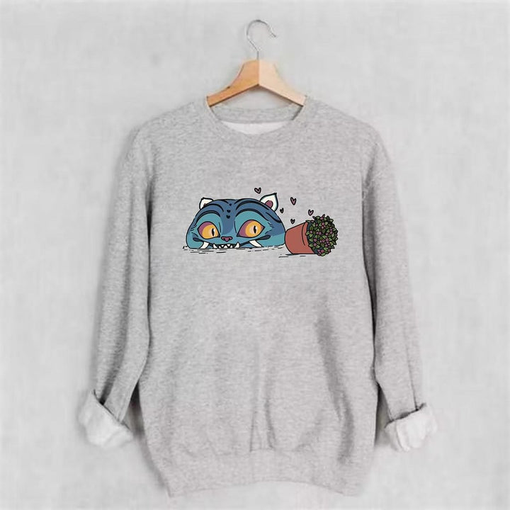 Demon Hunters Printed Long Sleeve Casual Top