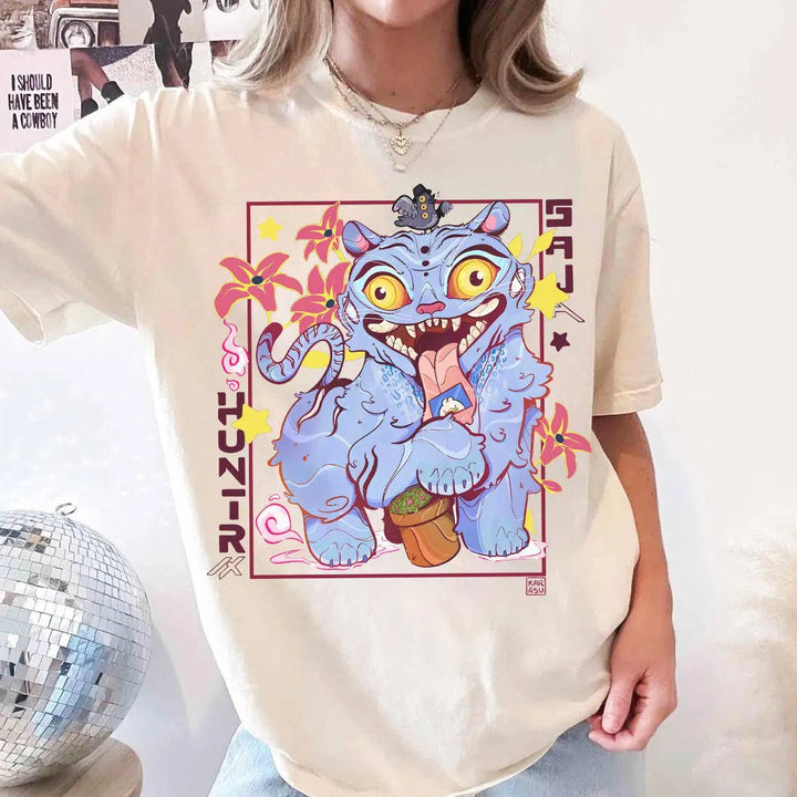 Huntrix Kpop Demo Movie Vintage Print Retro T-shirt
