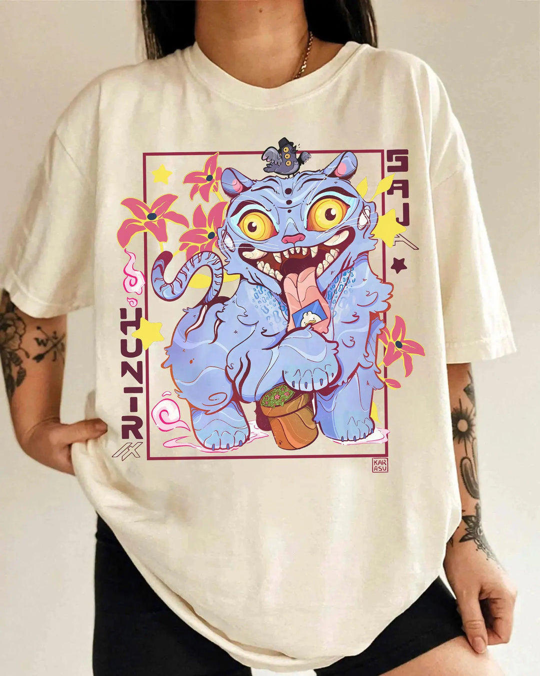 Huntrix Kpop Demo Movie Vintage Print Retro T-shirt