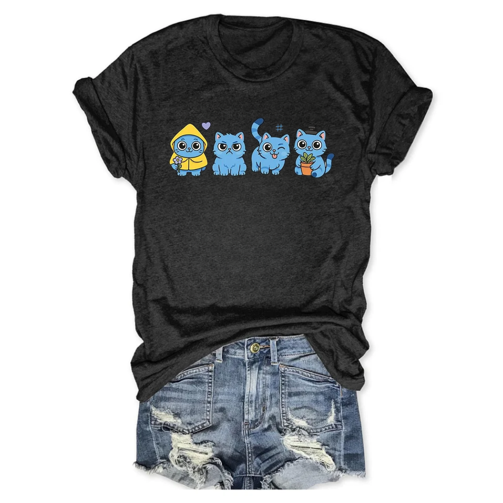 Kpop Demon Hunters Tiger Crew Neck T-shirt