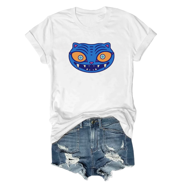 Kpop Demon Hunters Tiger Crew Neck T-shirt
