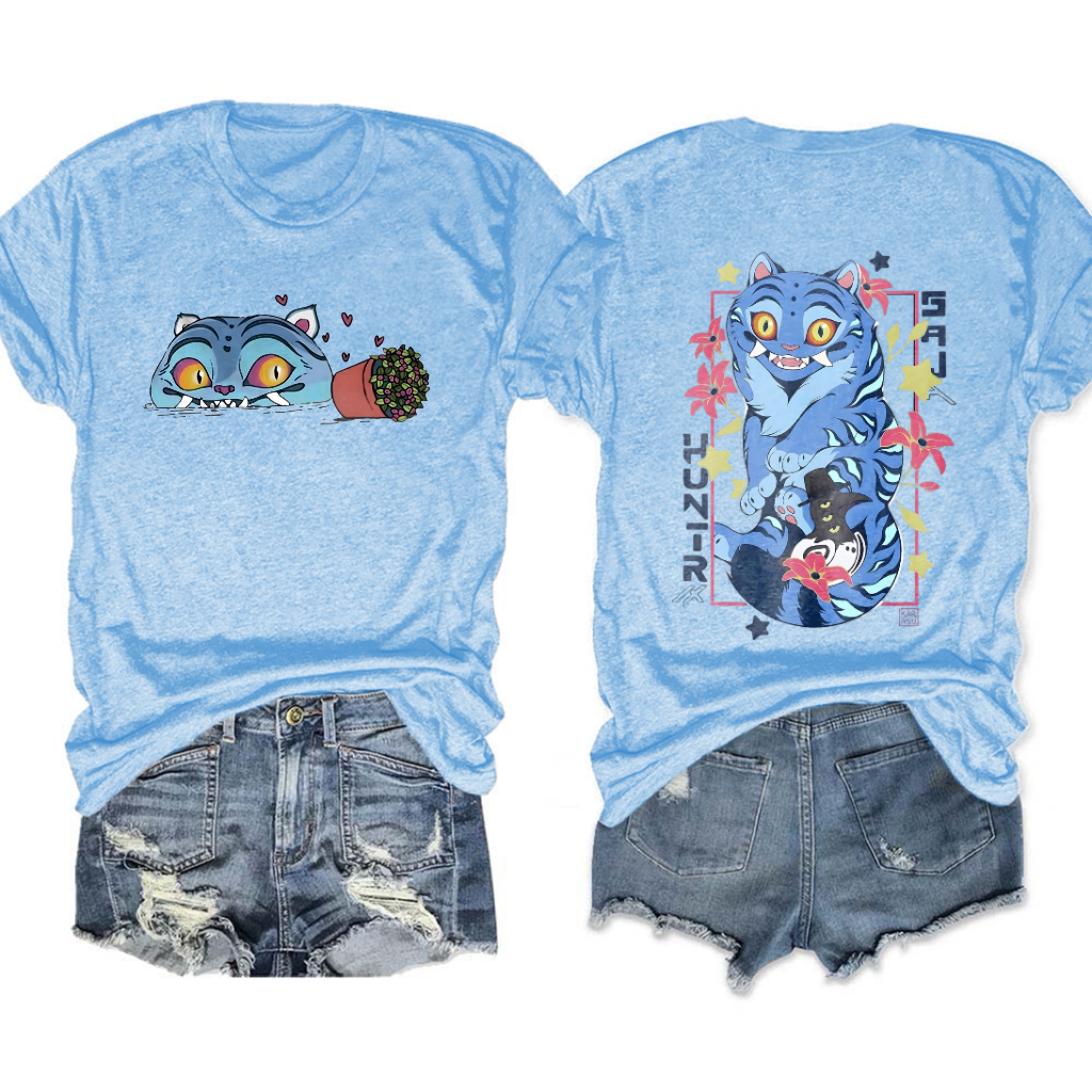 Demon Hunter Derpy Tiger Crew Neck T-shirt