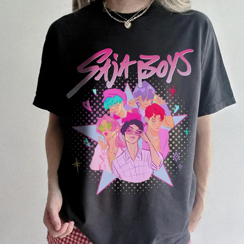 Kpop Saja Boys Crew Neck T-Shirt