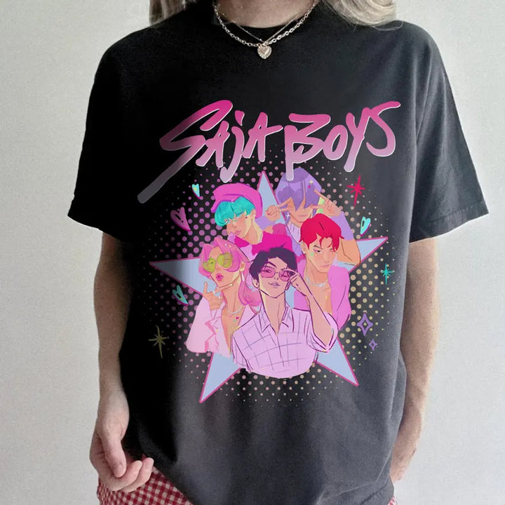 Kpop Saja Boys Crew Neck T-Shirt