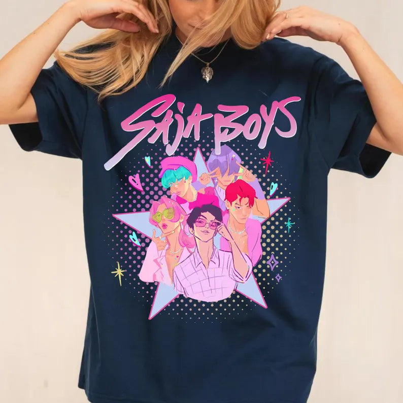 Kpop Saja Boys Crew Neck T-Shirt