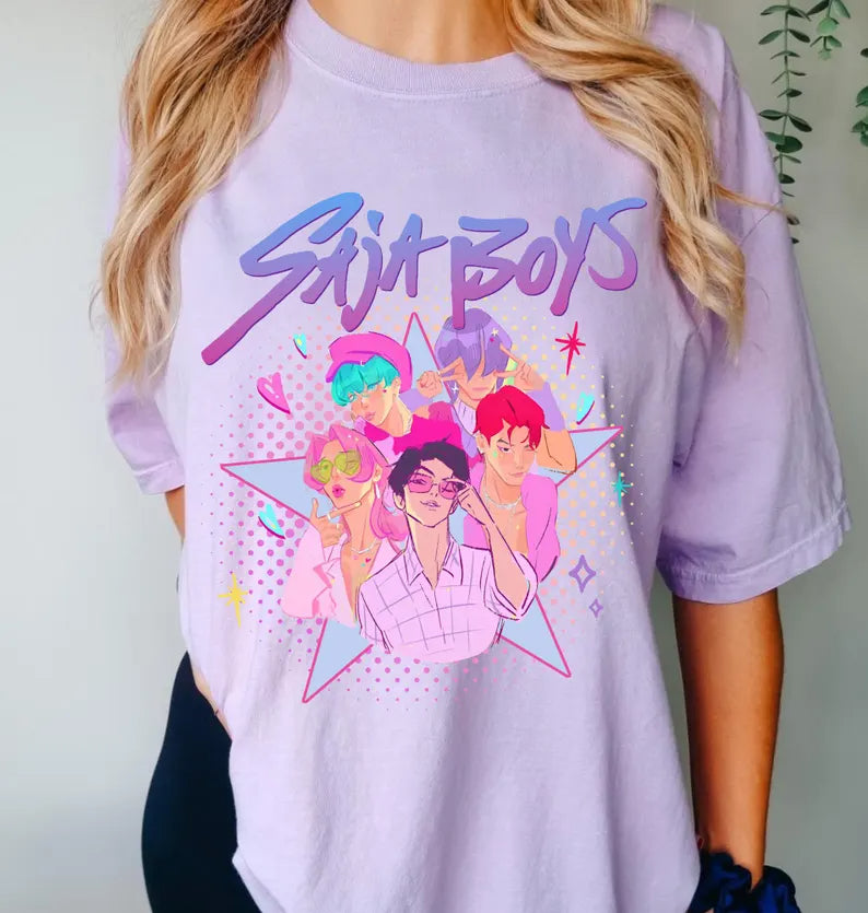 Kpop Saja Boys Crew Neck T-Shirt