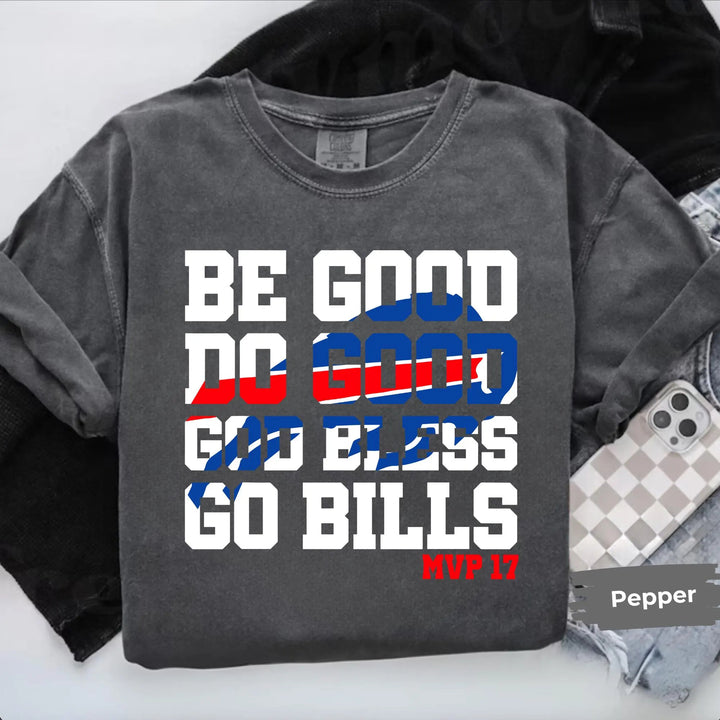Josh Allen 17 MVP Buffalo Football Crew Neck T-shirt