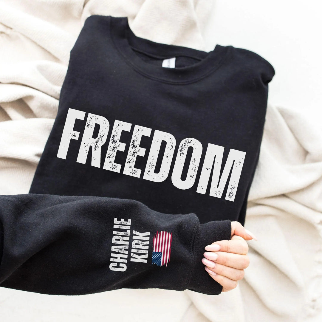 Justice for Charlie Kirk Long Sleeve Casual Top