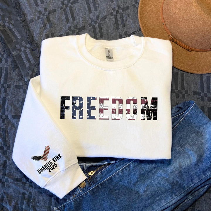 Justice for Charlie Kirk Long Sleeve Casual Top
