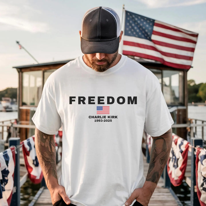 Justice for Charlie Kirk Crew Neck T-shirt