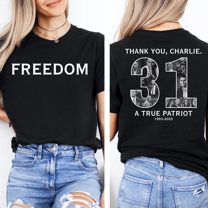 Thank You Charlie Crew Neck T-shirt