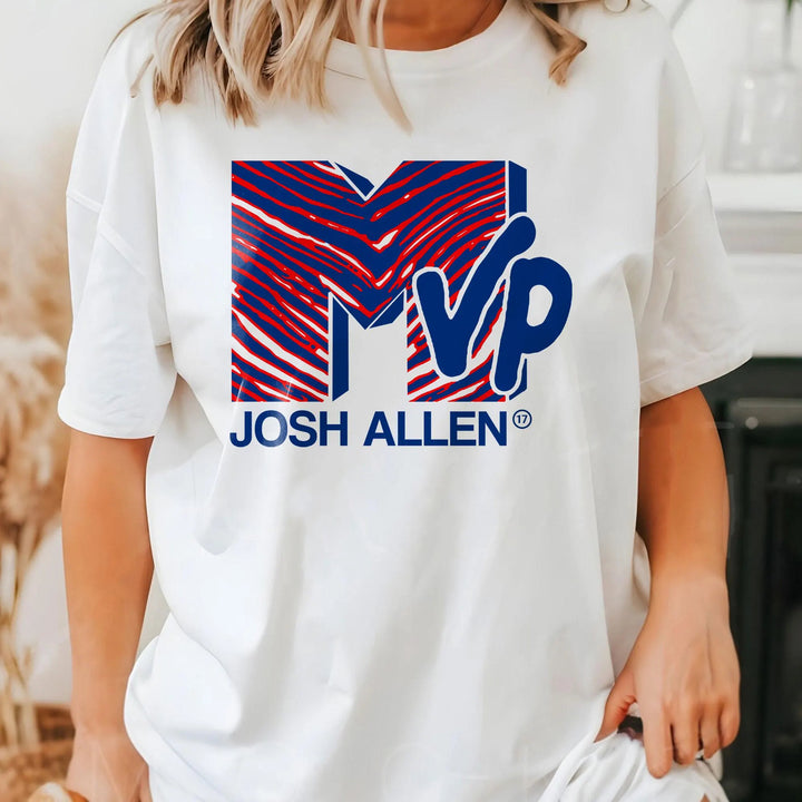 Josh Allen 17 MVP Unisex Cotton Crew Neck T-shirt