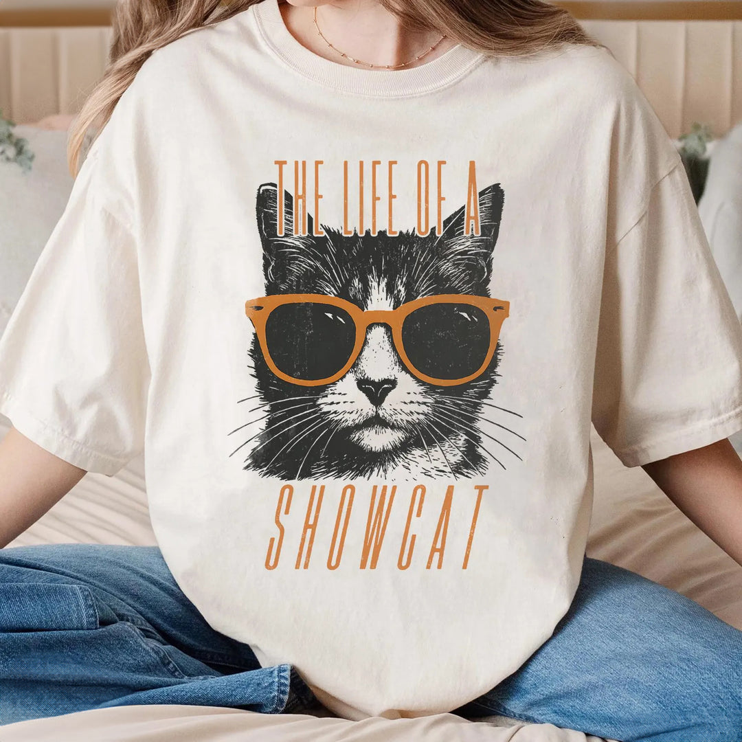 The Life Of A Showcat Crew Neck T-shirt