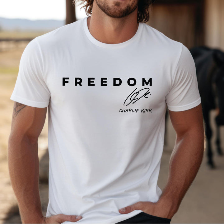 Justice for Charlie Kirk Crew Neck T-shirt