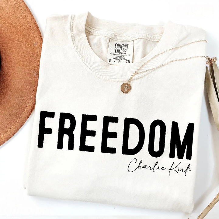 Freedom Charlie Kirk Crew Neck T-shirt