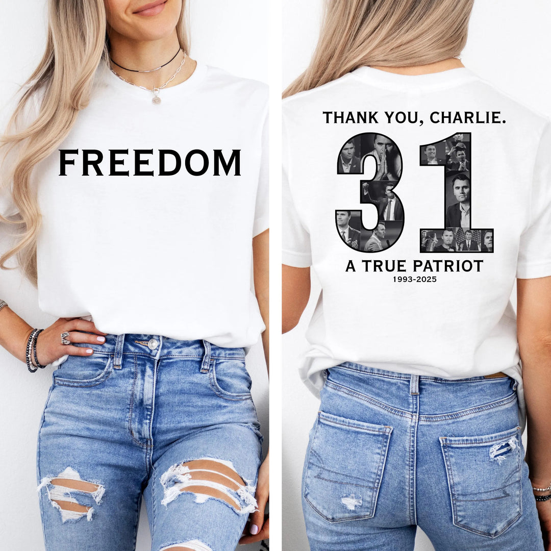 Thank You Charlie Crew Neck T-shirt