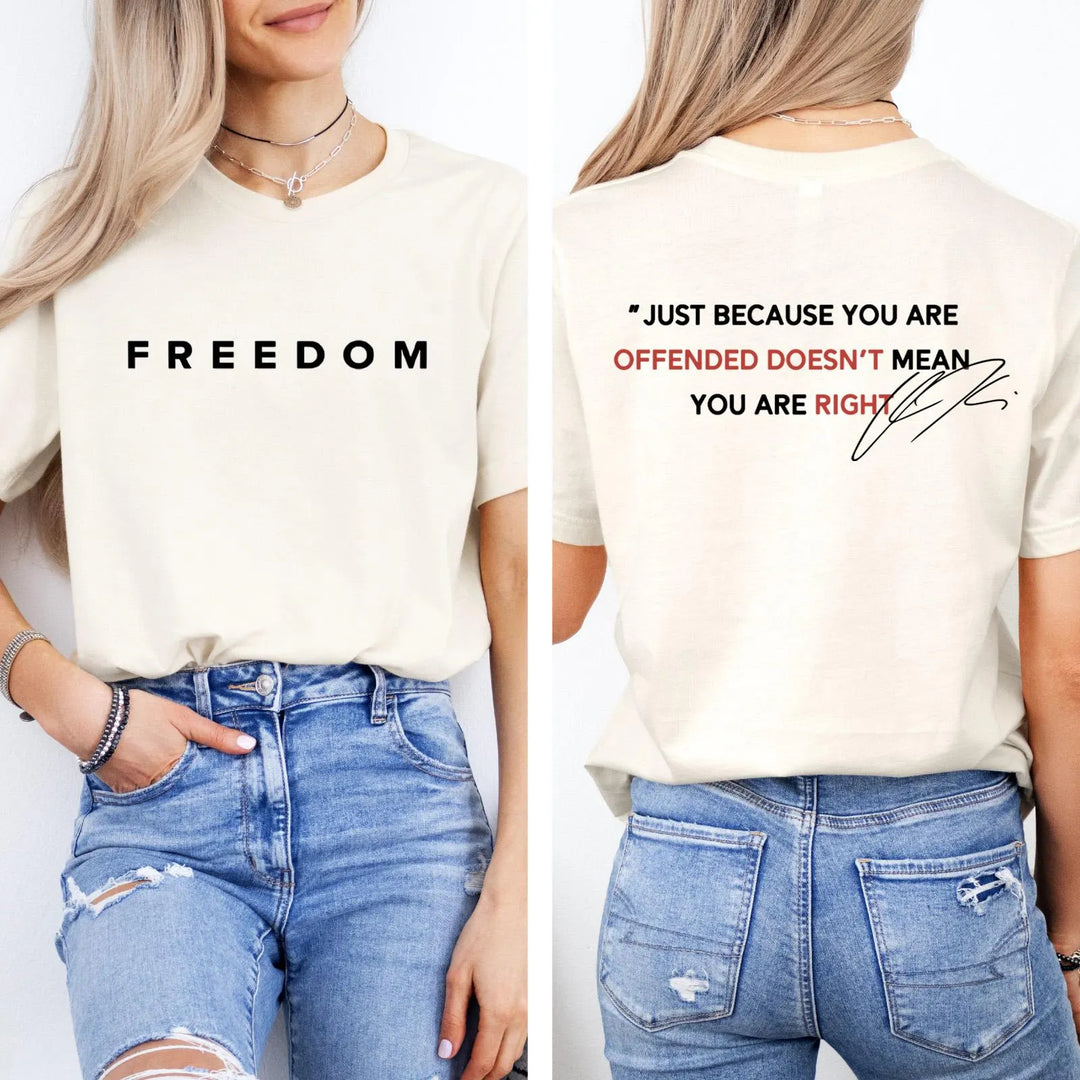 Justice for Charlie Kirk Crew Neck T-shirt