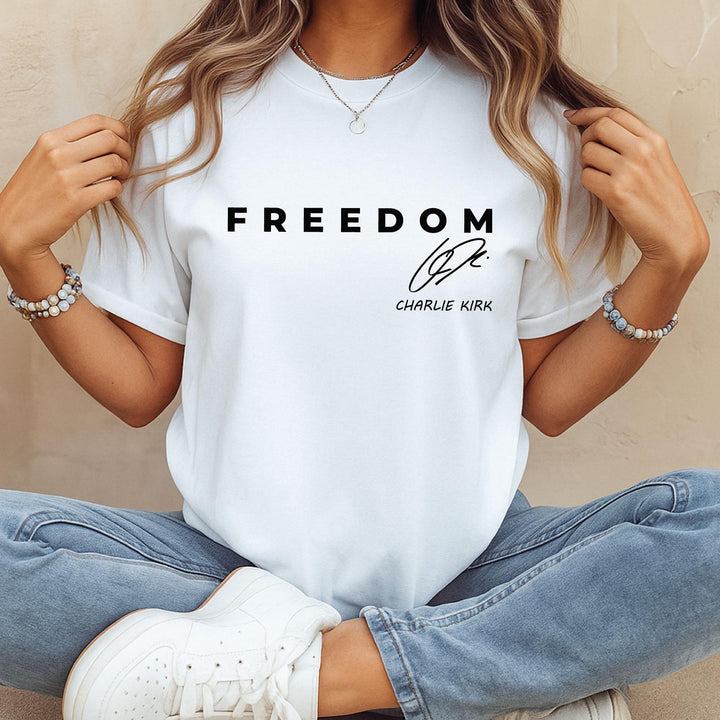 Justice for Charlie Kirk Crew Neck T-shirt
