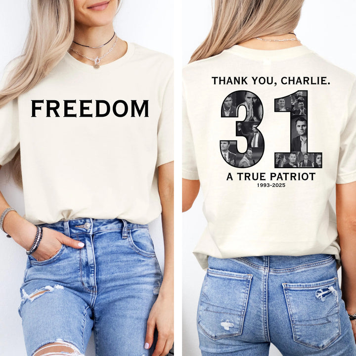 Thank You Charlie Crew Neck T-shirt