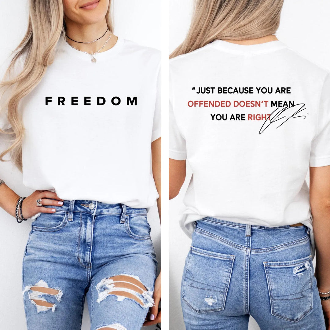 Justice for Charlie Kirk Crew Neck T-shirt
