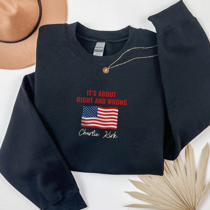 Justice for Charlie Kirk Long Sleeve Casual Top