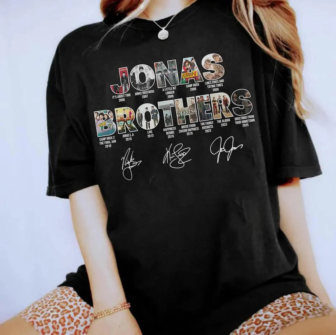 Jonas Bros 20th Annivesary Tour 2025 T-Shirt
