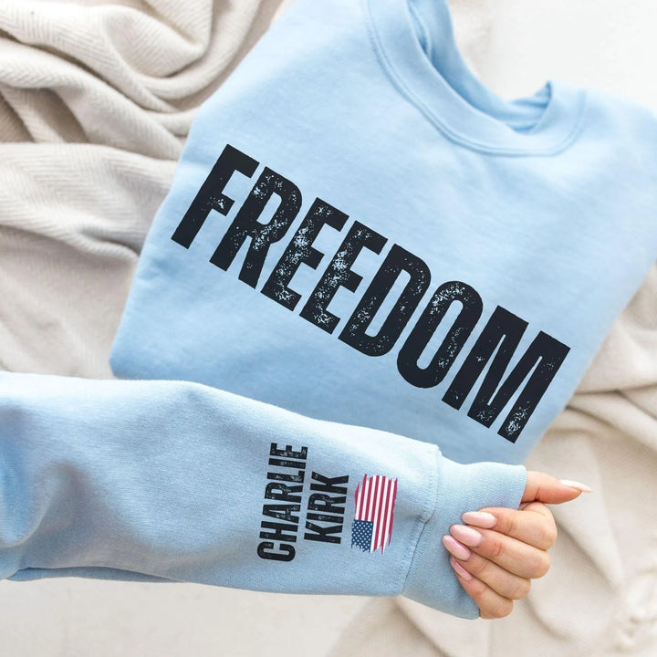 Justice for Charlie Kirk Long Sleeve Casual Top