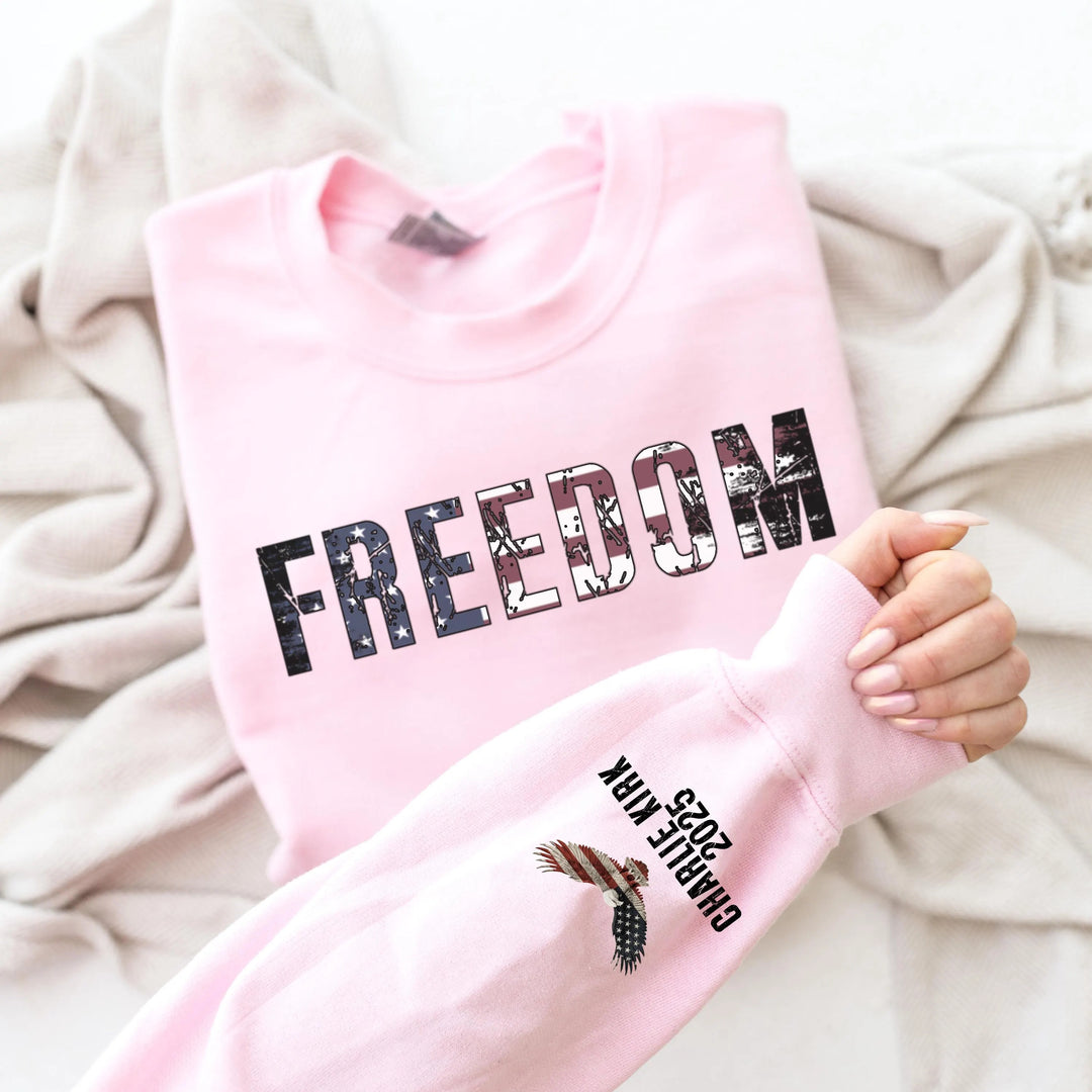Justice for Charlie Kirk Long Sleeve Casual Top