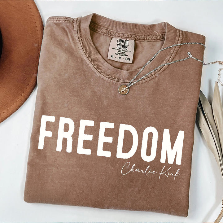 Freedom Charlie Kirk Crew Neck T-shirt