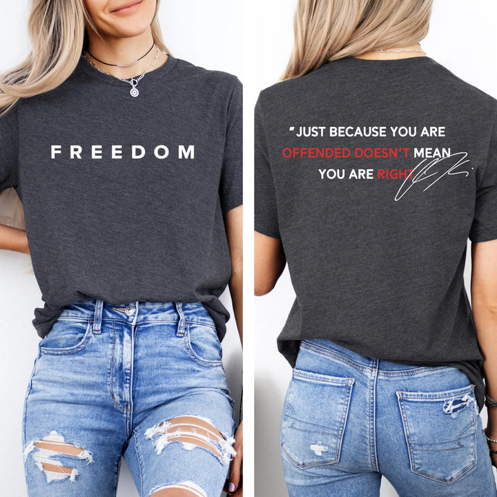 Justice for Charlie Kirk Crew Neck T-shirt