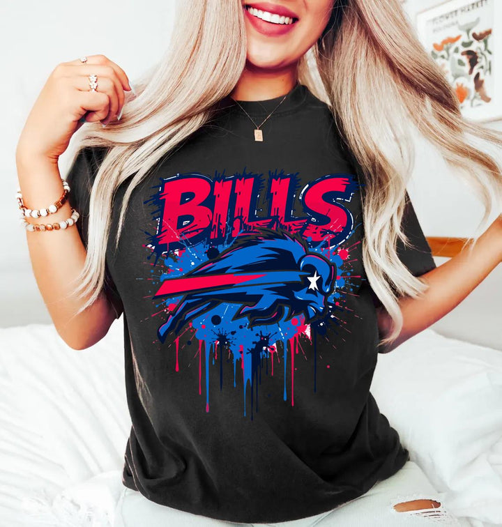 Go Bills Buffalo Football Unisex Washed Tee