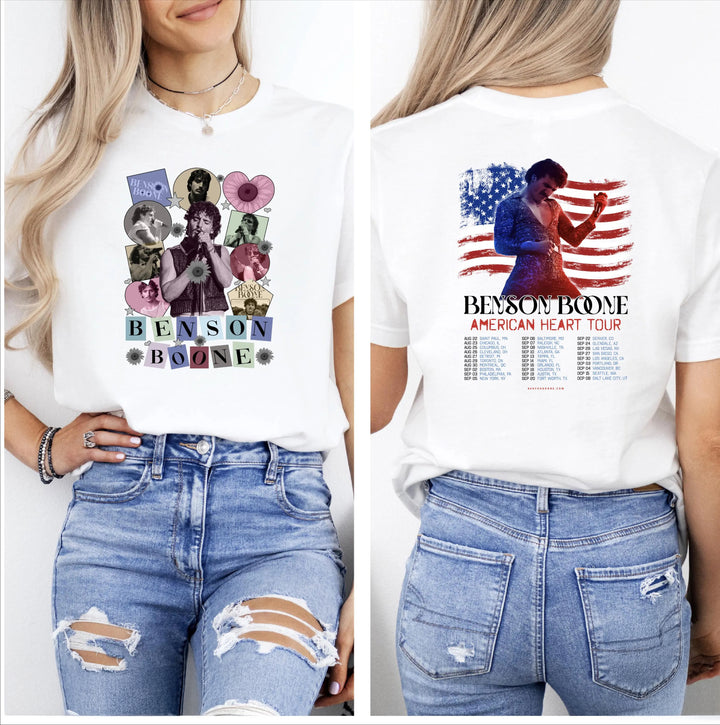 Benson Boone American Hearts World Music Crew Neck T-shirt