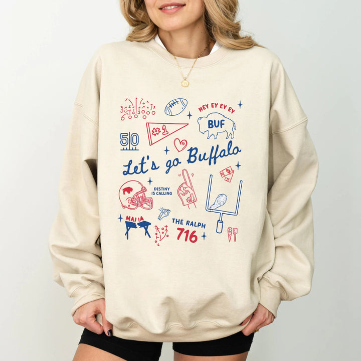 Buffalo Bills Footbal Long Sleeve Casual Top