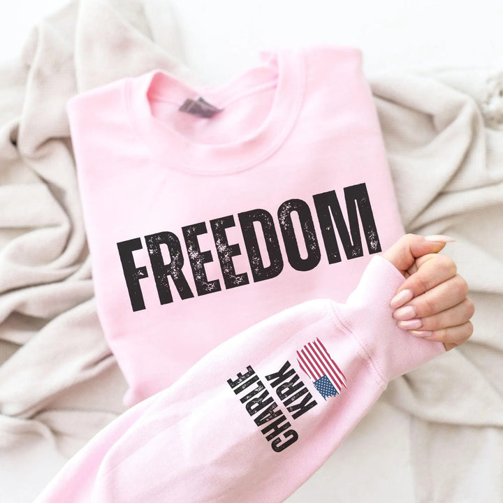 Justice for Charlie Kirk Long Sleeve Casual Top