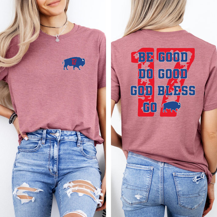 Josh Allen 17 MVP Buffalo Football Crew Neck T-shirt