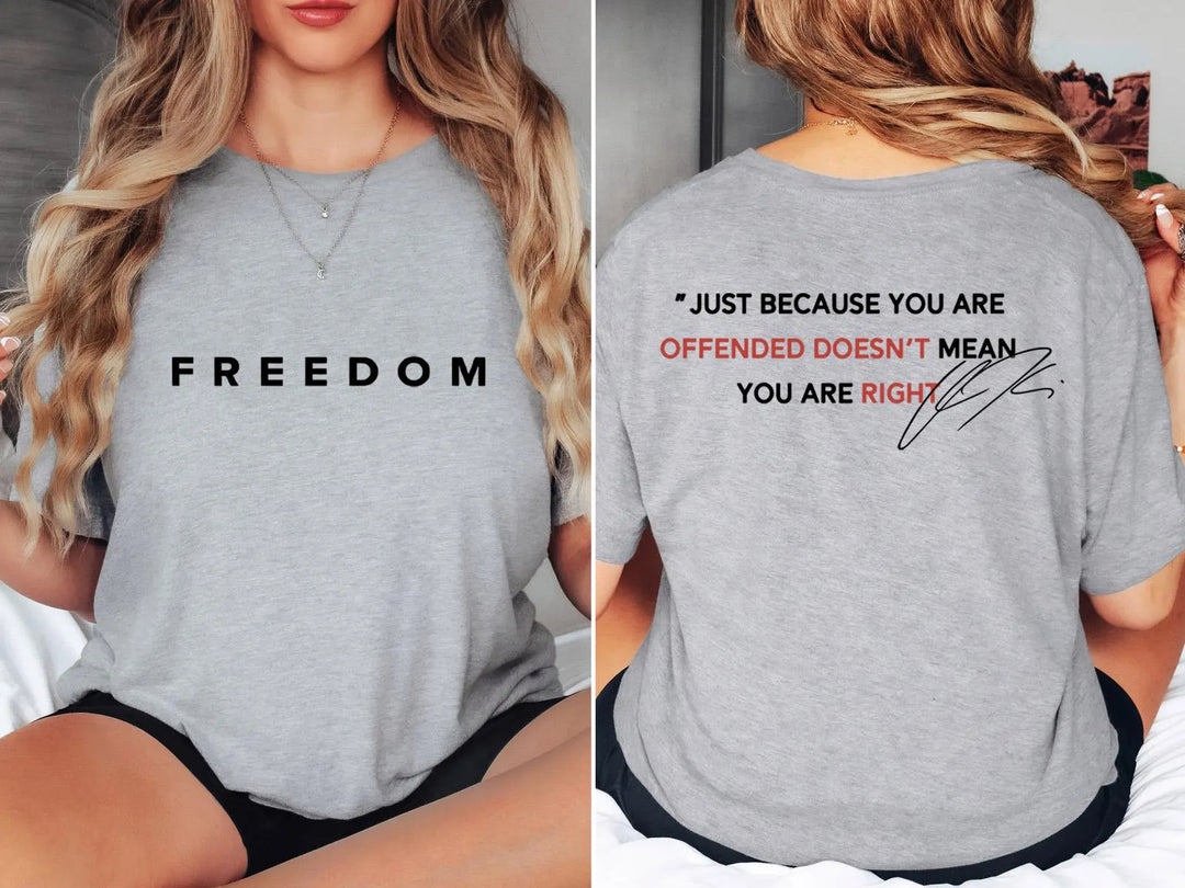 Justice for Charlie Kirk Crew Neck T-shirt