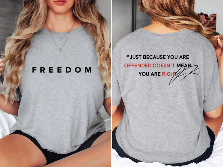 Justice for Charlie Kirk Crew Neck T-shirt